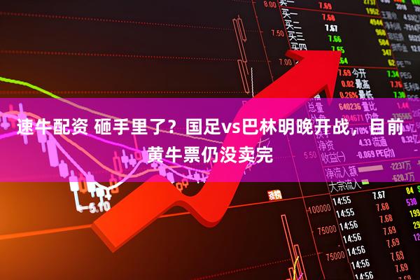 速牛配资 砸手里了？国足vs巴林明晚开战，目前黄牛票仍没卖完